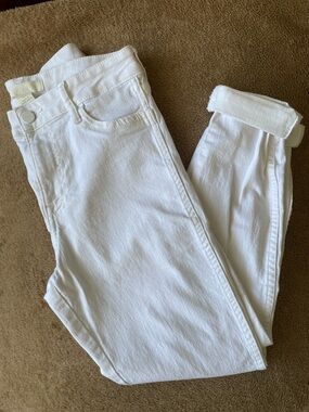H&M &Denim White Stretch Skinny Jeans NWOT Size 4